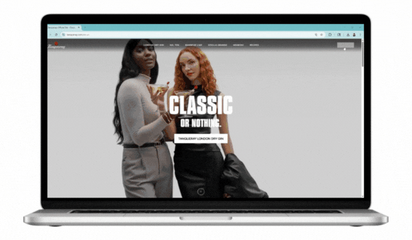 Tanqueray MikMak Brand Website